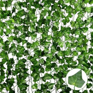 90 Ft 12 Pack Artificial Ivy Fake Vine Leaves